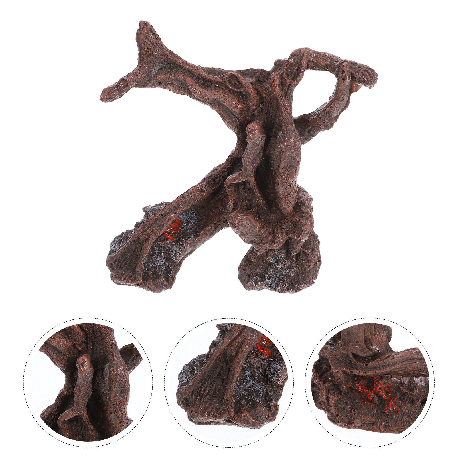 Aquarium Plant Root Tabs - Premium Water Resistant Resin Trunk Ornament