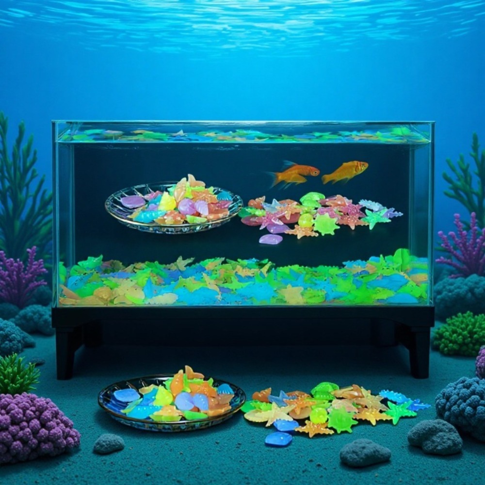 Planted Aquarium Materials - Glowing Luminous Ocean Stones Fluorescent Conch