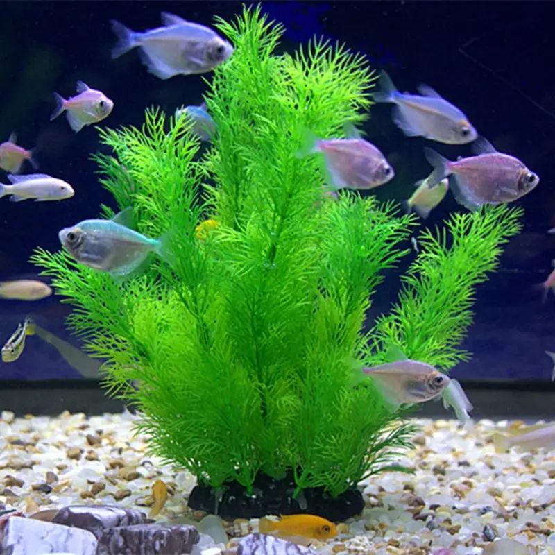Planted Aquarium Materials - Artificial Aquarium Decor Plants Underwater Water