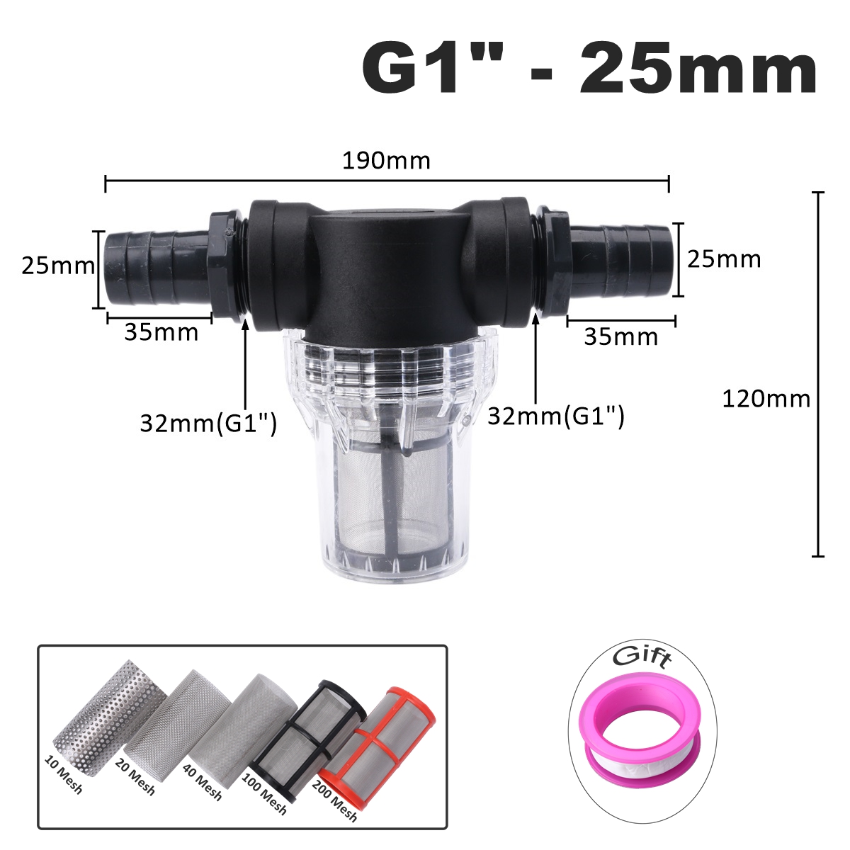 8~30mm PVC Pagoda joint Inlet  - огляд і ціна Aquarium Planet