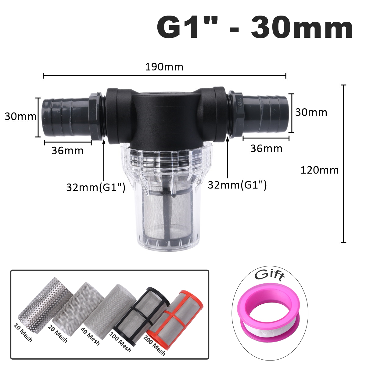 8~30mm PVC Pagoda joint Inlet  - огляд і ціна Aquarium Planet