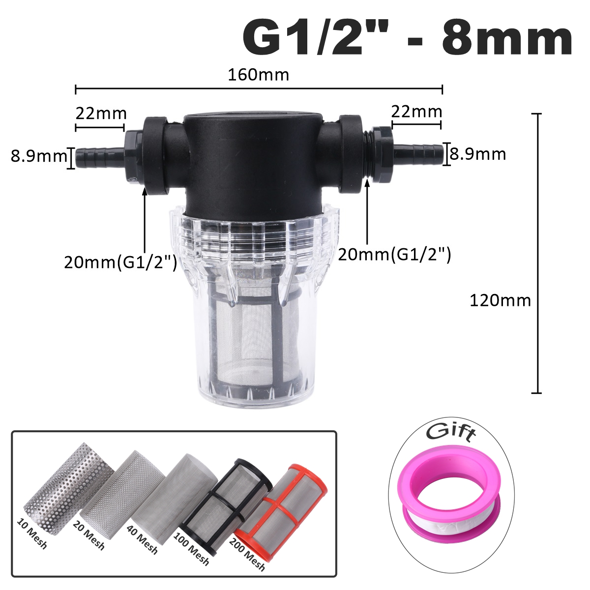 8~30mm PVC Pagoda joint Inlet  - огляд і ціна Aquarium Planet