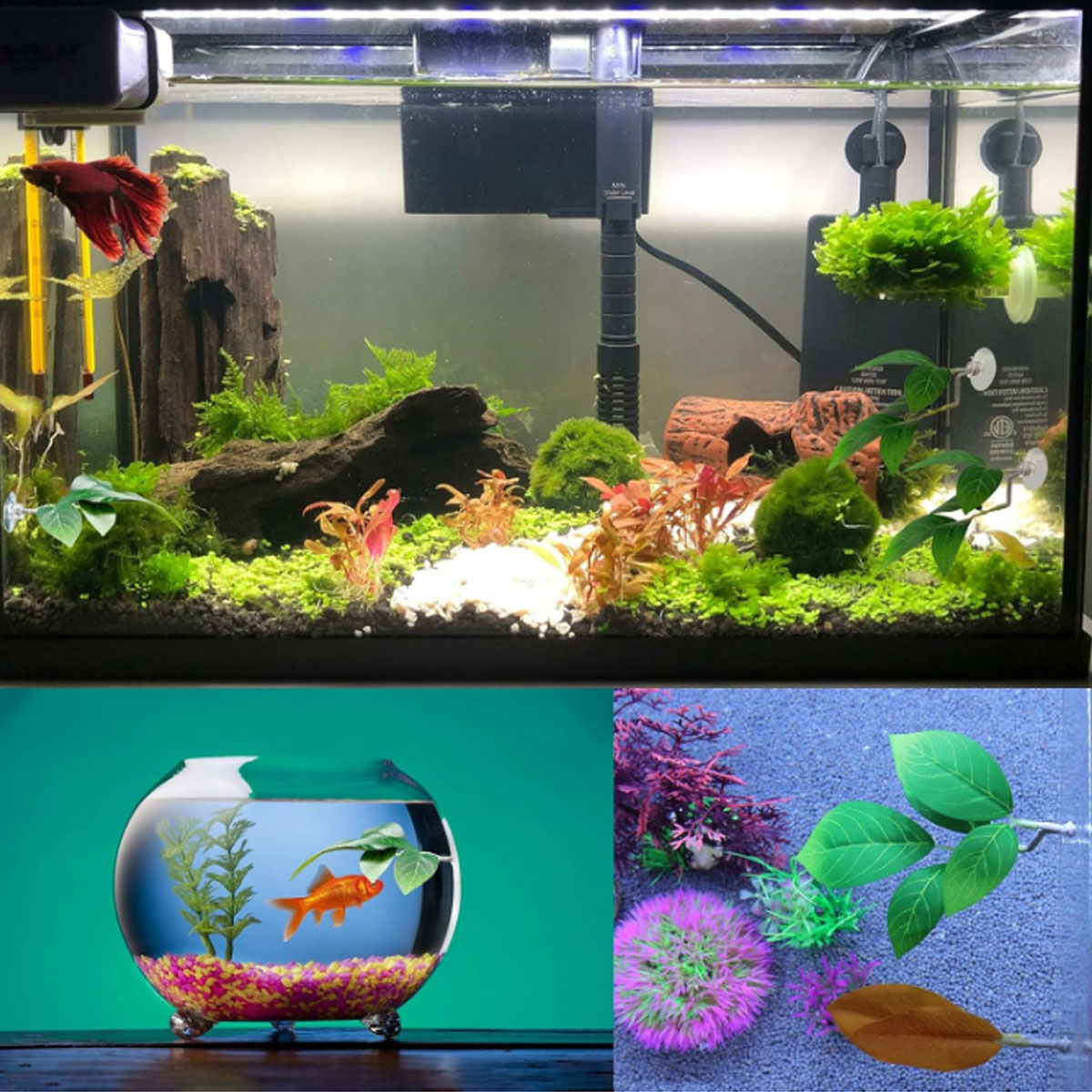1 PC Betta Fish Hammock Soft A - огляд і ціна Planted Aquarium Materials