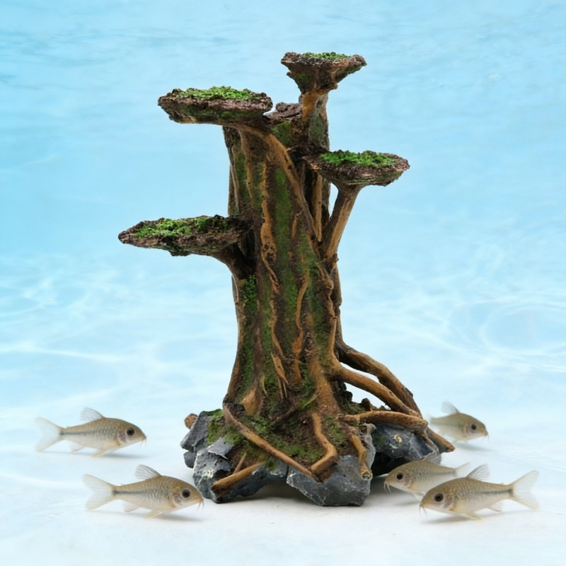 Artificial Moss Tree Driftwood - огляд і ціна Planted Aquarium Aquascape