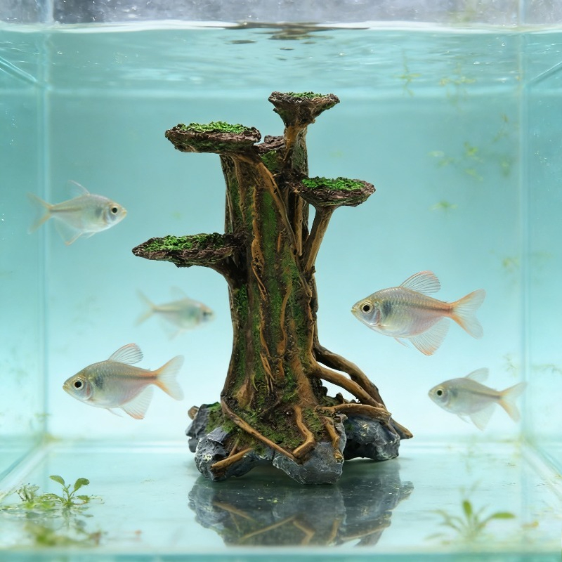Artificial Moss Tree Driftwood - огляд і ціна Planted Aquarium Aquascape