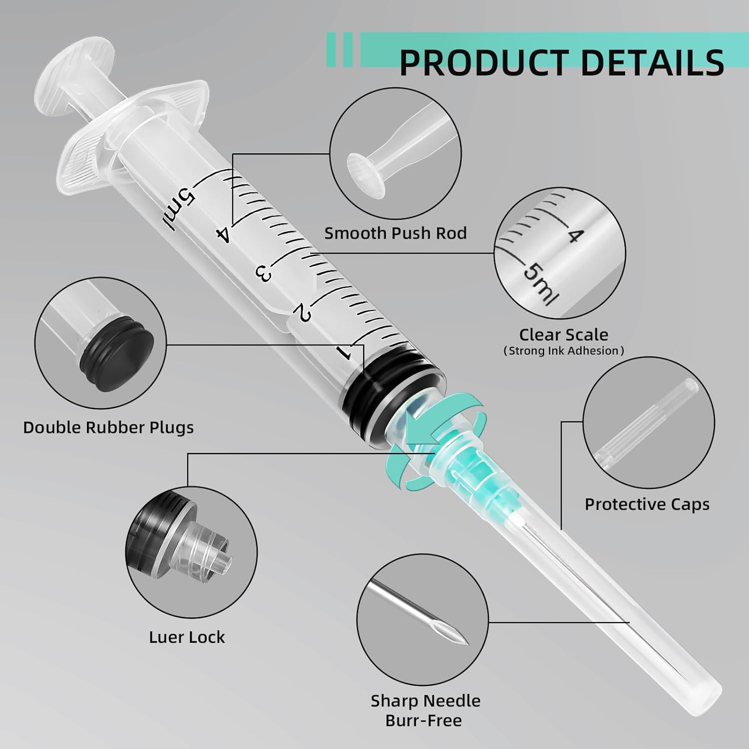 5ml Luer Lock Syringe, Suitabl - огляд і ціна Planted Aquarium Materials
