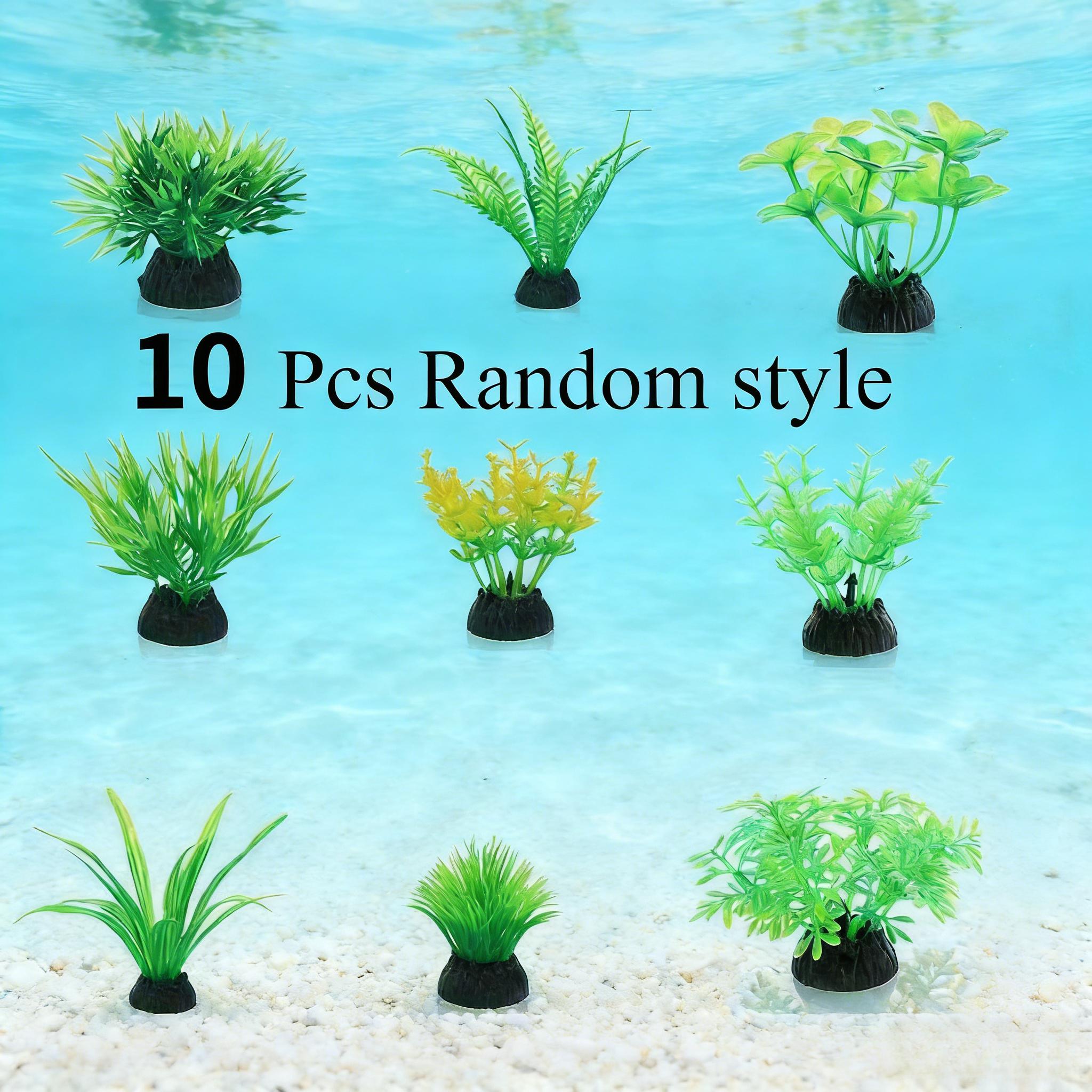 10Pcs Green Artificial Aquariu - огляд і ціна Planted Aquarium Materials